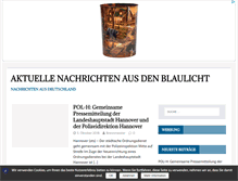 Tablet Screenshot of blaulicht-nachrichten.de